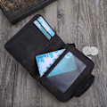 Miniatyrbillede 4 af 5: Mænd Læder Mode Pung Møntpung Kreditkortholder Clutch Lomme Billfold