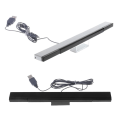 Miniatyrbilde 4 av 11: for Wii Sensor Bar Kablet Mottaker IR Signal Ray USB Plugg Fjernkontroll Erstatning Bevegelsessensor Bar Sølvgrå