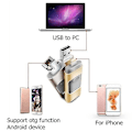 Pikkukuva 4 / 5: 3-in-1 USB-muistitikku OTG-liitäntä iPhone-, iPad-, Android- ja PC-laitteille (hopea, 128 Gt)