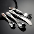 Miniatyrbillede 2 af 5: 1/4 stk. Børns Lery tegneserie mønster udskæring barnservis e Spoo B