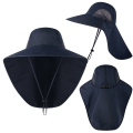 Miniatyrbillede 5 af 5: Herre Boonie-hat til solbeskyttelse Bred skygge til solhat Herre Boonie-hat med hagerem UV-beskyttelse Hat Bred Bri Khaki
