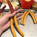 Miniatyrbild 5 av 8: 3D Hot Dog Butterfly Banan Rädisa Modell Push Card Antistress A onesize A onesize
