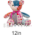 Pikkukuva 1 / 7: M-Emory Bear Template -viivain - 30 cm ompelukaavat | Akryyliset karhumallit ohjeilla askartelu- ja ompelutöihin Medium size (12 inches)