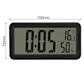 Miniatyrbild 2 av 7: 15 cm Digital LED Väggklocka - Väckarklocka med Tydlig Display