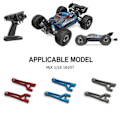 Miniatyrbillede 3 af 5: Aluminiumlegeringsforbedret forreste øvre ophængsarm til 1/16 MJX Red