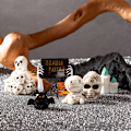 Pikkukuva 2 / 8: Halloween-koristehahmo Miniatyyri piirretty Muumio Kallo Mikro La A4 onesize A4 onesize