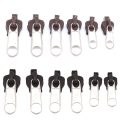 Miniatyrbillede 7 af 8: 12 stk 3 størrelser Universal Instant Fix lynlås reparations sæt erstatning kaffe onesize Coffee onesize