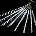 Pikkukuva 2 / 5: Meteor Shower LED-ljusslinga Utomhus julgransdekoration vit