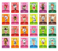 24 stk. Mini Spillekort Videokassette Samling Animal Crossing Egnet til Switch 25-48