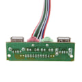Miniatyrbillede 2 af 7: USB Lydport Mikrofon Hovedtelefonkabel 2 USB PC Kabinet 6,8 cm Frontpanel USB Audio Jack Porte Mikrofonkabel