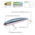 Miniatyrbillede 4 af 5: Minnow Baits Fiskekroge FÄRG C FÄRG C