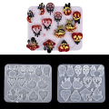 Miniatyrbillede 1 af 5: Halloween DIY Crystal Epoxy Resin Form Blodig Måne Demon Skull