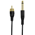 Pikkukuva 3 / 11: RCA Line Kultapinnoitettu Liitin 6.35mm Urosta RCA Urosta Tattoo-koneiden Kaapelissa Virran Jatkokaapeli OD3.5 Persikka Punainen