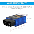 Pikkukuva 3 / 5: Vgate ELM327 Bluetooth/Bluetooth OBD2 Bluetooth Ajotietokone Autotesteri V2.1