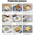 Miniatyrbillede 8 af 10: Squid Game Slikkepindepande Sæt - Rustfrit stål, Koreansk Honeycomb Cookie Maker til børn