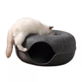 Miniatyrbild 4 av 5: Kattunnel Interaktiv Leksak Kattsäng Dubbel Användning inomhus Ljusgrå Onesize
