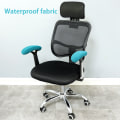 Miniatyrbild 4 av 8: Kontorsdator Stol Armstöd Slipcovers Överdrag Kuddar Flexib Gray one size Gray one size