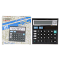 Miniatyrbillede 1 af 11: 12-cifret Elektronisk Lommeregner Stor LCD-skærm Batteri Sol Dobbelt Strøm Desk Calculator til Hjem Kontor