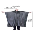 Miniatyrbilde 5 av 5: Regnponcho med hette for voksne med lomme, vanntett lett unisex -regnfrakker for fotturer Camping utendørsaktiviteter Gul