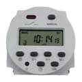 12V Mini LCD Digital Veckotimer Relä Switch Digital Timer Strömkontroll med Vattentätt Skydd Vit