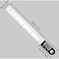 Miniatyrbillede 2 af 4: Vinkel lineal vinkelmåler 0°-360° rustfrit stål LCD display til træbearbejdning, hjemmearbejde, konstruktion