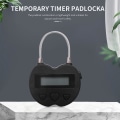 Miniatyrbillede 2 af 5: Smart Time Lock LCD-skærm Time Lock USB Genopladelig Midlertidig Timer Hænglås Rejse Elektronisk Ti