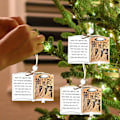 Miniatyrbilde 7 av 7: Trefigurer med bibelvers i form av en bok, religiøse hengende dekorasjoner (De tre vise menn) Three kings