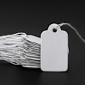 Miniatyrbillede 1 af 5: 500 stk Blanke Hvide Prismærker Papirkort Rektangulære Blanke Prislapper Hvid 500stk