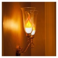 Miniatyrbilde 4 av 4: Flammelampe: Flammelampen simulerer naturlig flamme, flimrende flammer, ingen åpen flamme, sikker og energieffektiv LED-lyskilde. Skape en mer realistisk flammeeffekt uten åpen flamme.