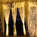 Pikkukuva 2 / 5: 3x1/3x2/3x3M Led-islyktor Fairy String Light Batteri/ USB Fairy Xmas Girlander för bröllop Hem Fönster Fest Semesterdekor Vit 3X1M USB