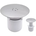 Miniatyrbilde 1 av 4: Dusjavløpsplugg - 90mm/115mm - Enkel erstatning for avløpshull - Kromfinish - Rask flyt - Dusjavløpsdeksel