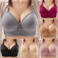 Miniatyrbilde 2 av 11: Plus Size BH Uten Stålring Tynn BH Push Up Løft Bralette Topper grå grey XXL 44/100BC