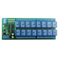 Miniatyrbild 1 av 9: DC12V DIN35 C45 Reläbox 16 Kanaler RS485 Relämodul Modbus RTU UART Styrbräda för PLC PTZ Kamera Motor LED