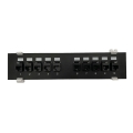 Miniatyrbilde 1 av 11: Patch Panel CAT6 10 Port 10G Støtte 1U Nettverk Patch Panel UTP 19 Tommers Veggmontering eller Rackmontering Punch Down Blokk for CAT6 Svart
