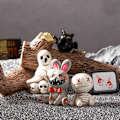 Pikkukuva 4 / 8: Halloween-koristehahmo Miniatyyri Piirretty Muumio Kallo Mikro La A8 onesize A8 onesize