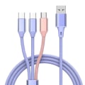 Miniatyrbild 1 av 11: USB 2.0 Typ A hane till Micro USB hane adapter splitterkabel USB till TypeC-omvandlare stödjer höghastighetsladdning 66W null - 2Type C 1 micro