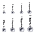 Miniatyrbilde 2 av 5: 5/10ST Fiskeblysänkor Fiskeviktsänkare 5G-10ST 5g-10pcs