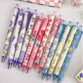 Miniatyrbilde 3 av 5: 4 stk Gel Pen Enkel Candy Color Indragbar 0,5 mm Svart Blekk Sig A1