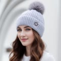 Miniatyrbilde 6 av 8: Vinter Tjuk Varm Lue Foreldre Barn Varm Strikket Vinter Ha Beige one size Beige one size