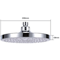 Miniatyrbillede 3 af 4: Rundt brusehoved med 7 farver automatisk skift 8 tommer St