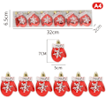 Pikkukuva 8 / 8: 6 kpl Joulu Lollipop Candy Cane -riipus Joulukuusi Koriste tai A1 yksi koko A1 one size