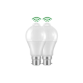 Miniatyrbild 4 av 4: 2 st B22 Bajonett LED Rörelsesensorlampa, 12W, 1020lm, Kallvit 6000K, CIR 85, IP42 Vattentät Energibesparande, Ej Dimbar, Rörelsesensorlampa