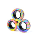 Miniatyrbilde 1 av 5: Magnetiske ringer AntiStress Fidget Toy Magic RingTool Armbånd Magnetiske ringer Finger Spinner RingTool