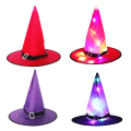 Miniatyrbild 4 av 7: LED-lampor Häxhattar Halloween-kostym Cosplay-rekvisita Outdoor T Lila inga lampor Purple no lights