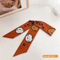Miniatyrbild 1 av 6: Nytt mode sidenscarf hårband Long Ribbon Bow n Printing Hai A5 one size A5 one size
