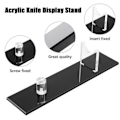 Miniatyrbillede 3 af 5: Knive Display Holder Knive Display Med Støtteramme Samla Sort