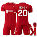 Pikkukuva 1 / 2: 2025-2026 Liverpoolin kotipaita setti lapsille ja aikuisille, jalkapallovarusteet No.20 Diogo Jota m