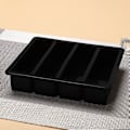 Miniatyrbillede 1 af 6: 1 stk 4 gitter lang isbit silikoneform firkantet DIY C sort onesize Black onesize