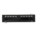 Miniatyrbilde 3 av 11: Patch Panel CAT6 10 Port 10G Støtte 1U Nettverk Patch Panel UTP 19 Tommers Veggmontering eller Rackmontering Punch Down Blokk for CAT6 Svart