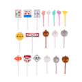 Pikkukuva 8 / 8: 1Pack Cartoon Kid Cake Frukt Tandpetare Bento Lunchtillbehör A3 one size A3 one size